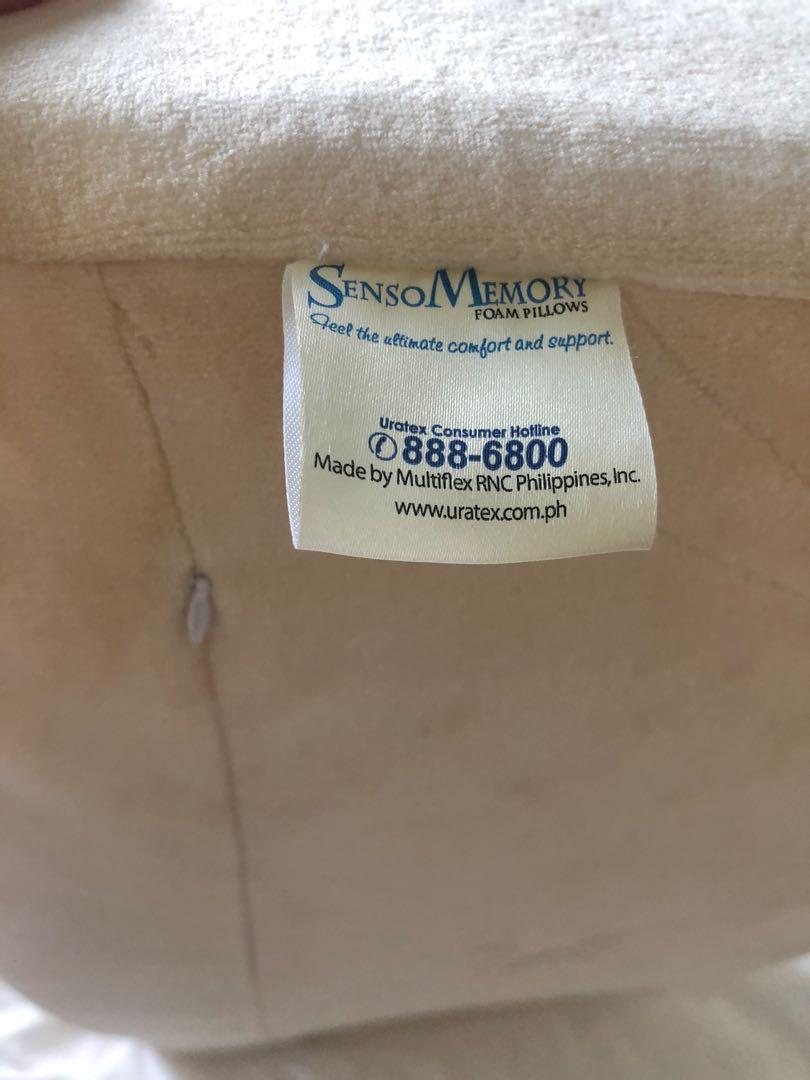 Uratex Senso Memory Cervical pillow, Furniture & Home Living, Bedding