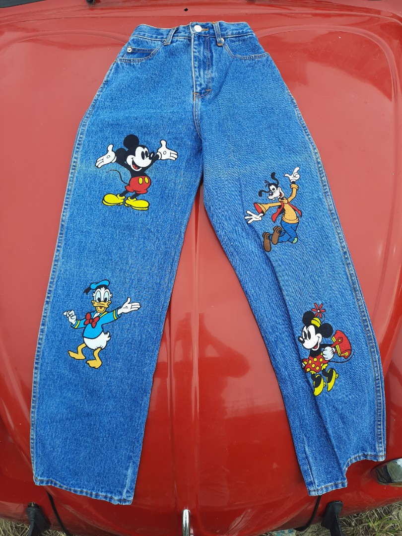 Vintage Disney Mickey Pants, Women's 