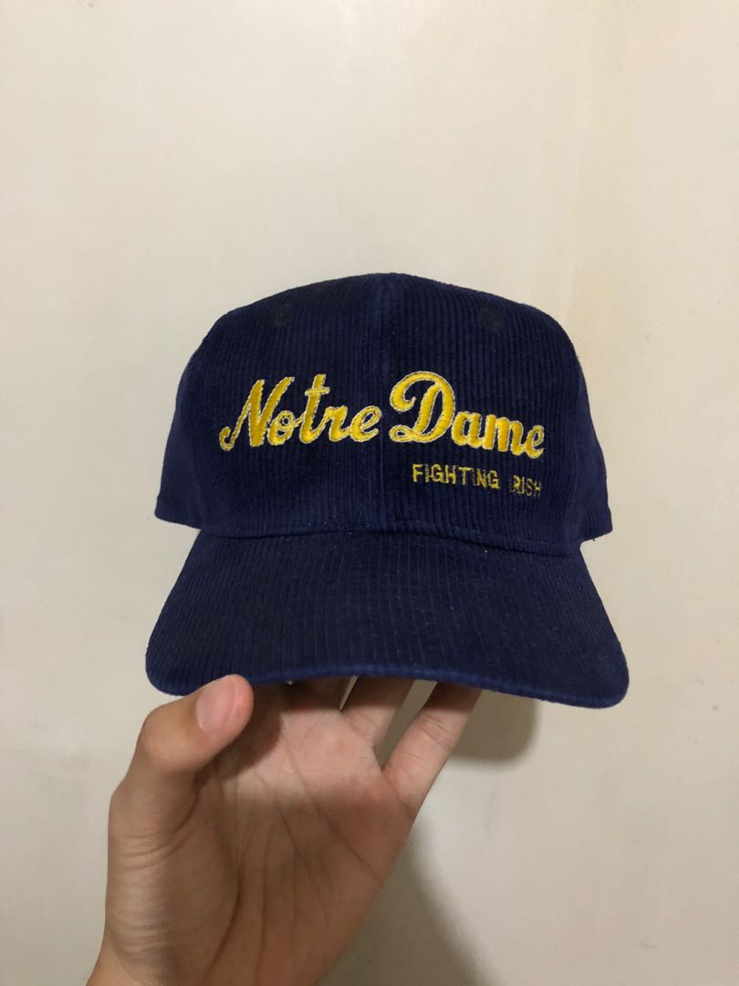 Vintage Notre Dame Corduroy Cap, Men's 