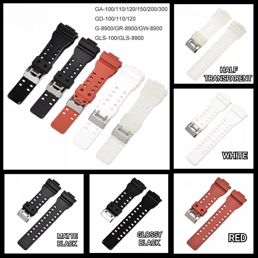 Watch Band Strap Resin Casio G shock GA GD 100 110 120 150 200 300