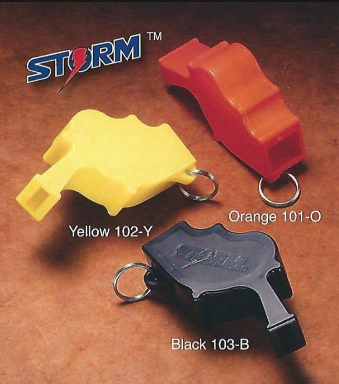6 pack STORM Whistle ORANGE Loudest Whistle in World totally waterproof 