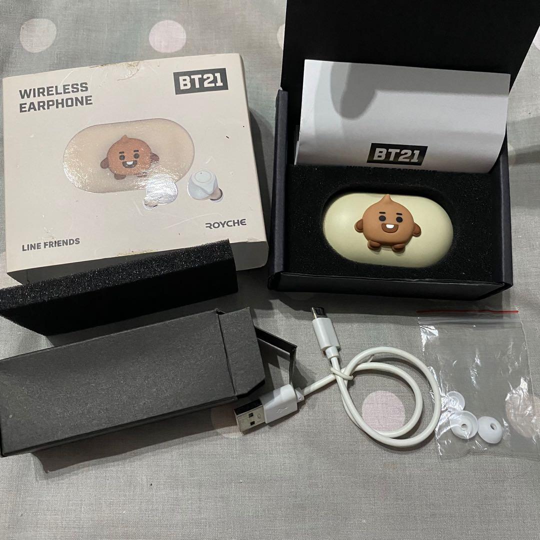WTS Official BT21 Baby Shooky Wireless Bluetooth Earbuds by