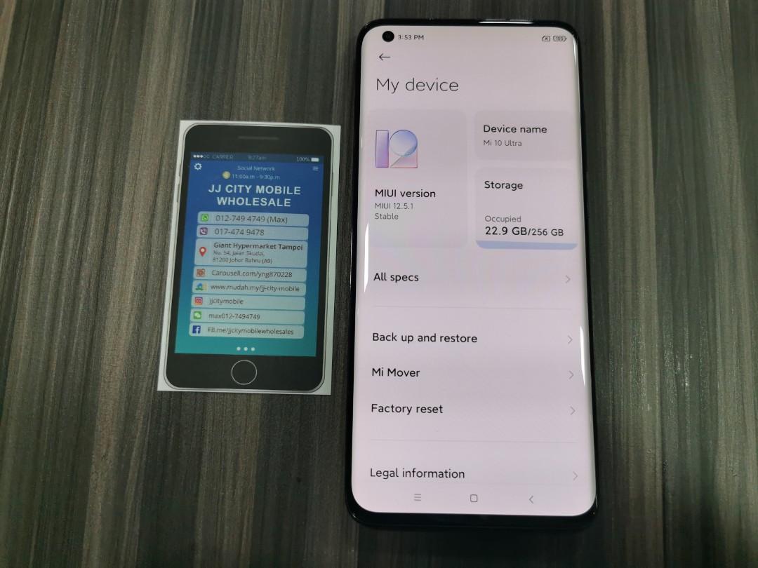 Xiaomi Mi 10 Ultra Dual SIM 256 GB transparent 12 GB RAM