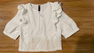 Zara white top