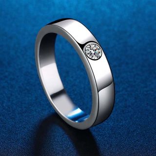 ❤️【0.30 Carat, HK SIZE 15-27】❤️ S925 Sterling Silver Moissanite diamond Men's Bridal engagement ring wedding band (With Certificate, can pass diamond tester) Men's 925 sterling silver moissanite imitation diamond wedding ring engagement ring (with certificate - can pass diamond tester)64215239540737110