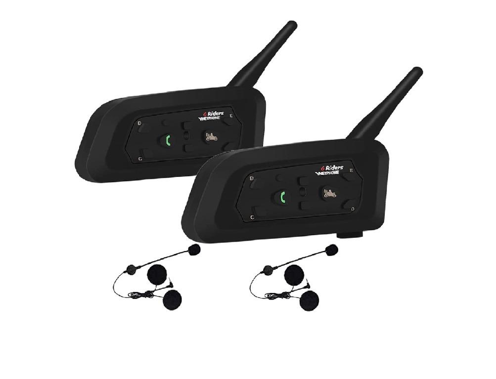 12675 EJEAS Upgraded V6 Bluetooth Motorcycle Intercom 1200m