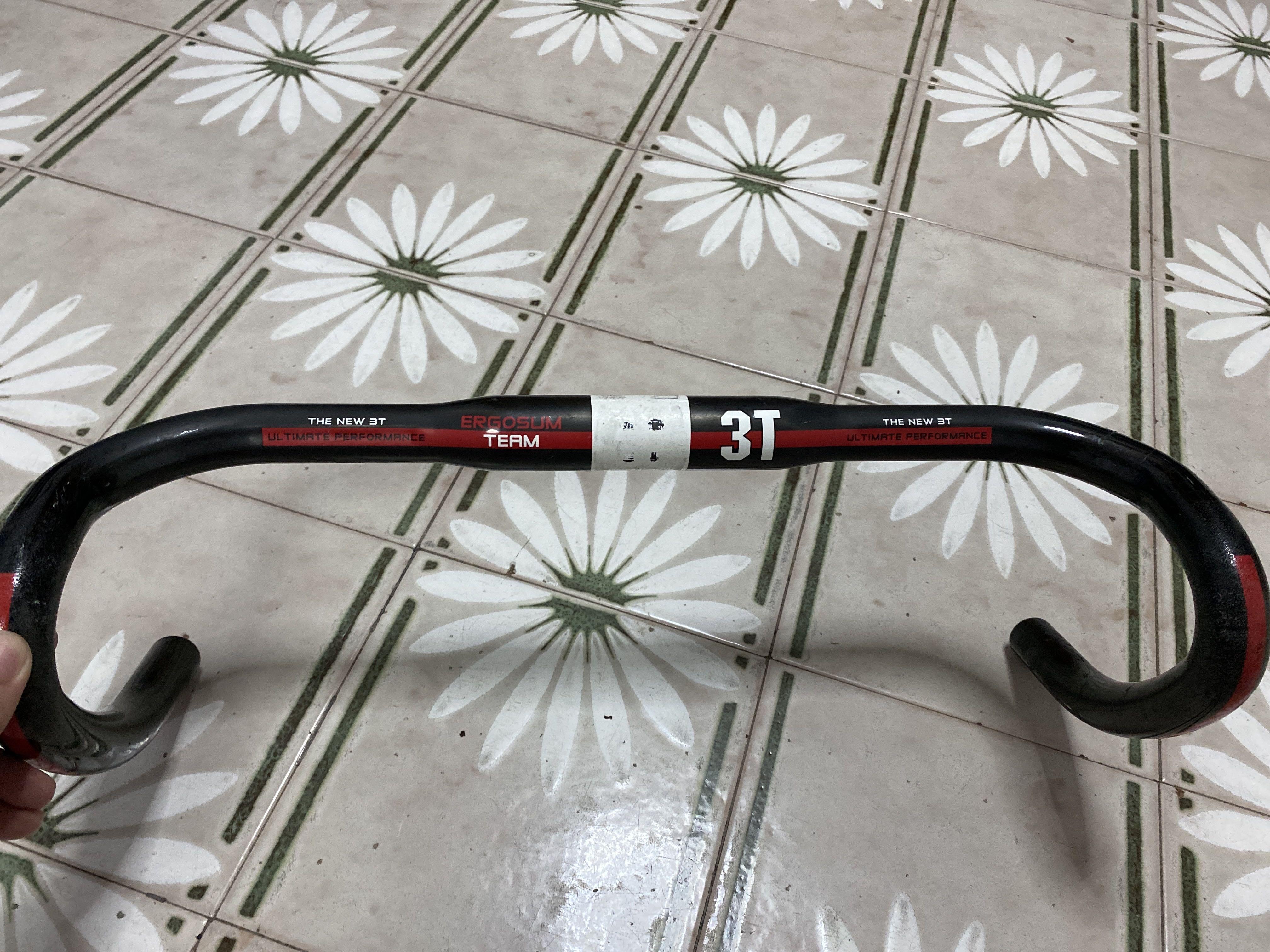3T Ergosum Team carbon bar 42cm Road Dropbar Drop Bar light weight Sports Equipment Bicycles Parts Parts Accessories on Carousell