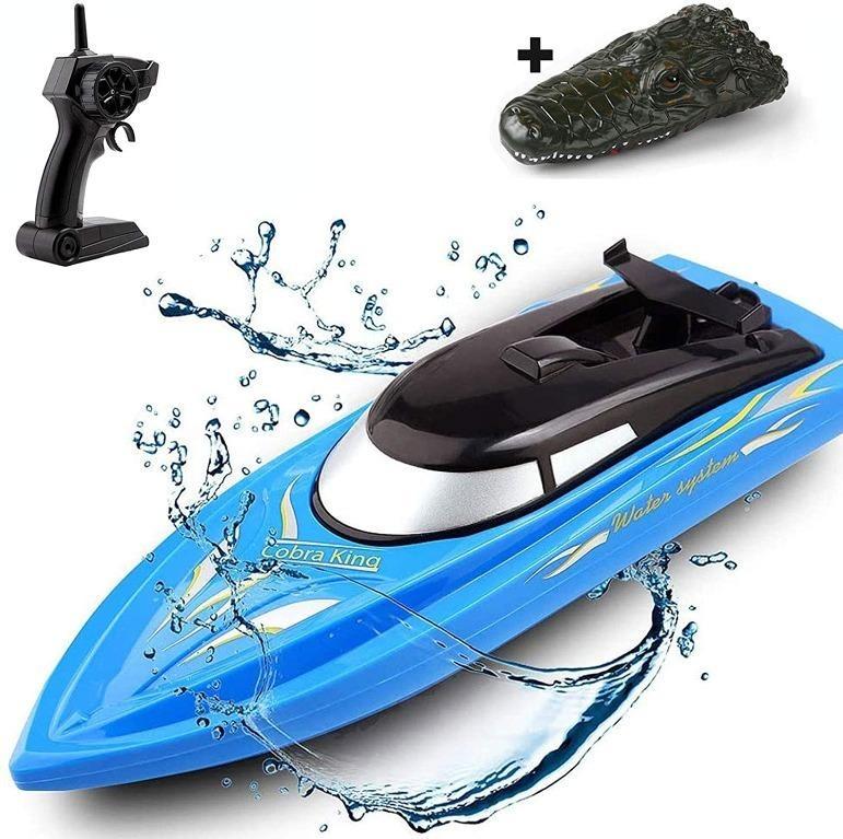 SkyCo Remote Control Boats for Pools and Lakes Rc Boat for Kids or Adults High Speed Remote Control Boat Toy for Boys and Girls White Outdoor Adventure Pool Toys 