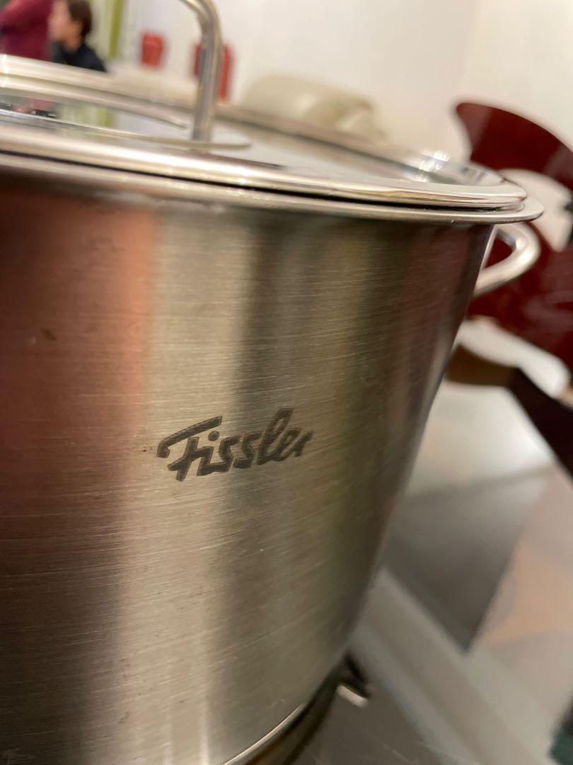 德國Fissler 主廚系列不銹鋼雙耳湯鍋24CM/6.3L深湯鍋, 傢俬＆家居