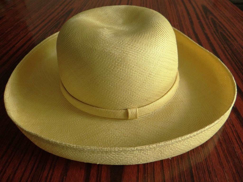 日本製maxim KOBE TOKYO Haute Mode Broad Brim Natural Straw Hat 