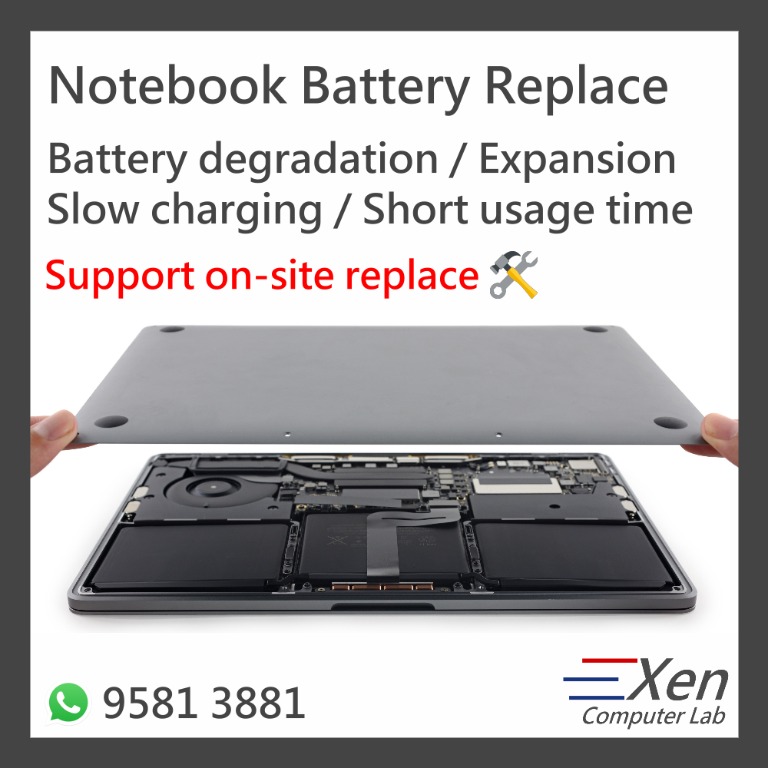💻 Notebook 電池更換服務 (可安排上門維修)  💻62859979885825111