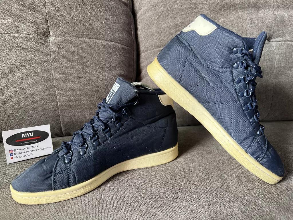 Adidas stan smith hot sale winter mid navy blue