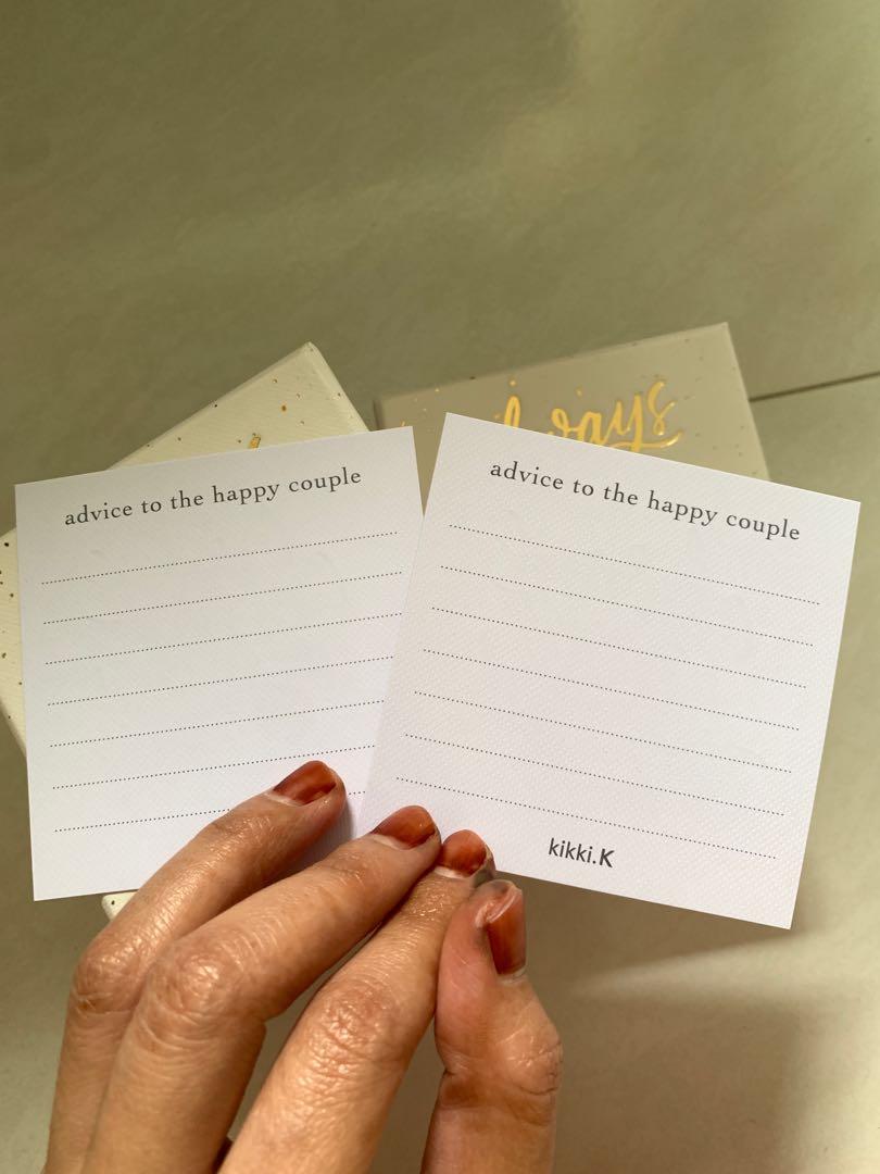 Advice to the happy couple cards, Guest wedding cards Kikki.k, Hobbies