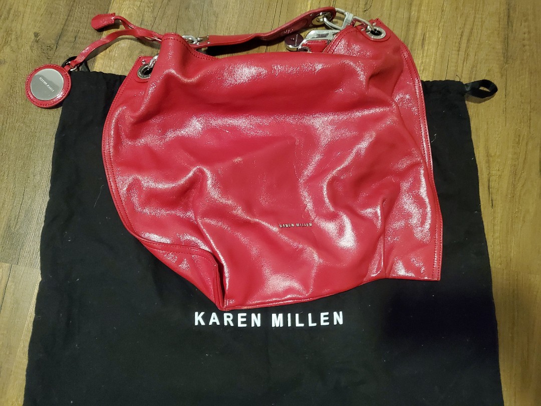 Karen millen red clutch bag cheap