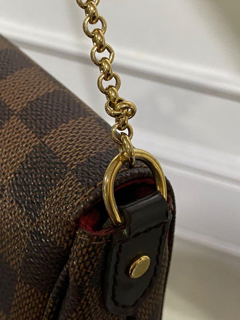 Louis Vuitton Favorite MM Crossbody Damier Ebene Chain - Receipt, Box, Dust  bag