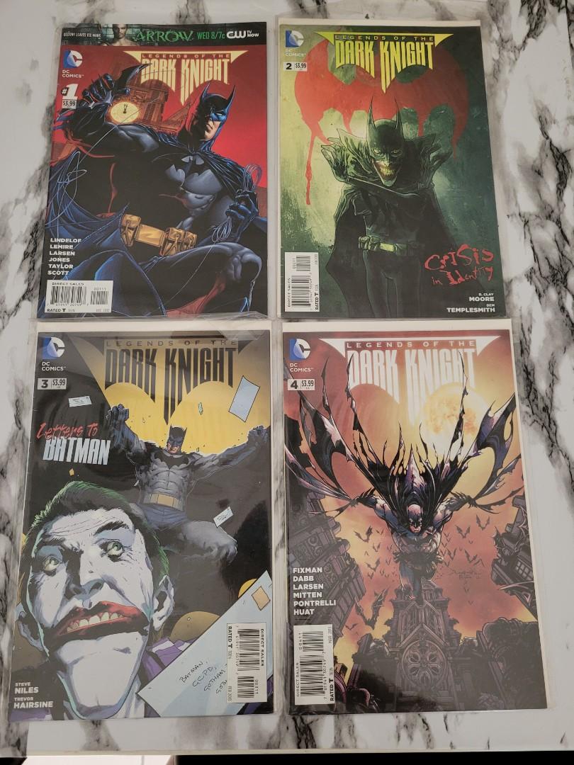 Batman Assorted Comics (Category: Comics & Manga) located in Taguig. Submitted by c_rivera (Listing ID 1142959613, Image 2). Description: Legends of the Dark Knight #1-#4 P600 Great condition. Like New. No creases. Black Mirror (Paperback). P600 [SOLD] Good condition. Minor folds in the cover. The Dark Knight Deluxe Edition (Hardbound) P800 Great Condition. Like New. SF c/o buyer..