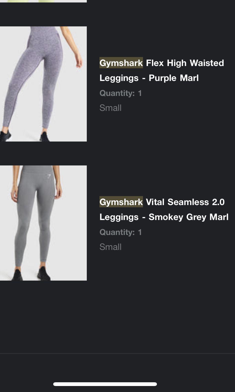 Gymshark Vital Seamless 2.0 Leggings - Smokey Grey Marl