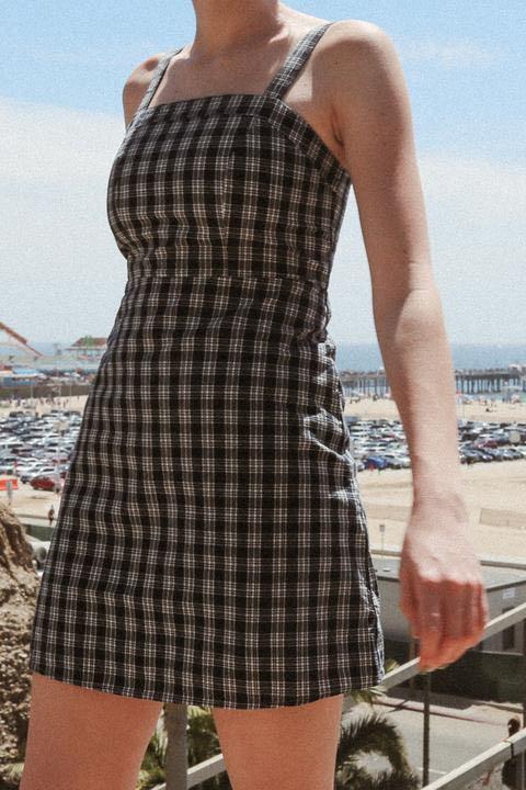 Brandy melville checkered dress discount