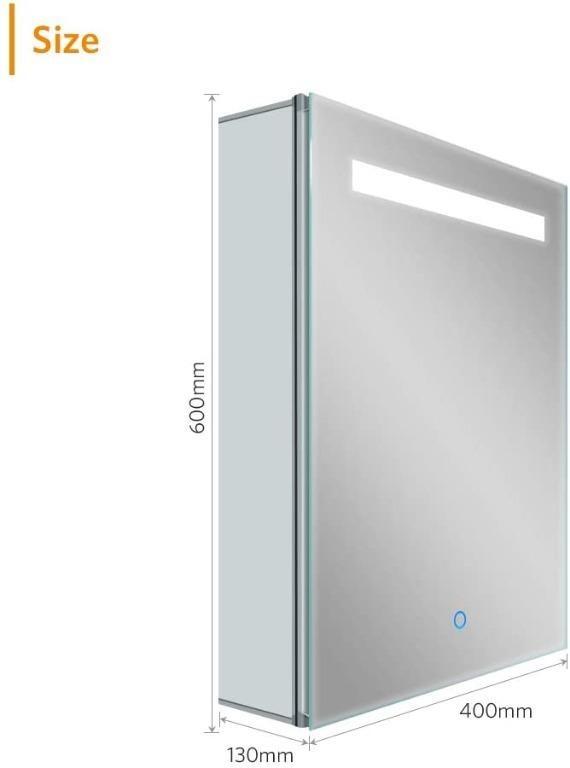 [C6213] Quavikey® LED Illuminated Bathroom Mirror Aluminum