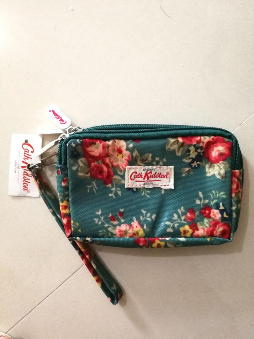 Cath Kidston pouch with 3 zipper compartment, Women's Fashion, Bags