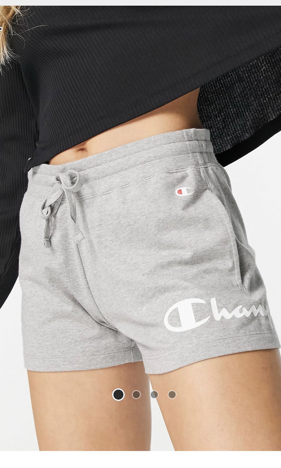Champion sweat shorts in grey Women s Fashion Bottoms Shorts on