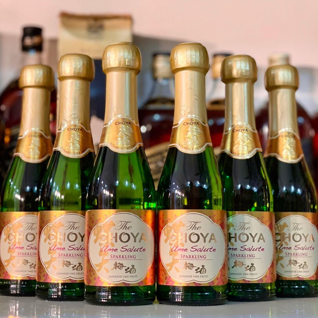 Choya Salute Ume Sparkling Umeshu 200ml, Food & Drinks, Beverages on