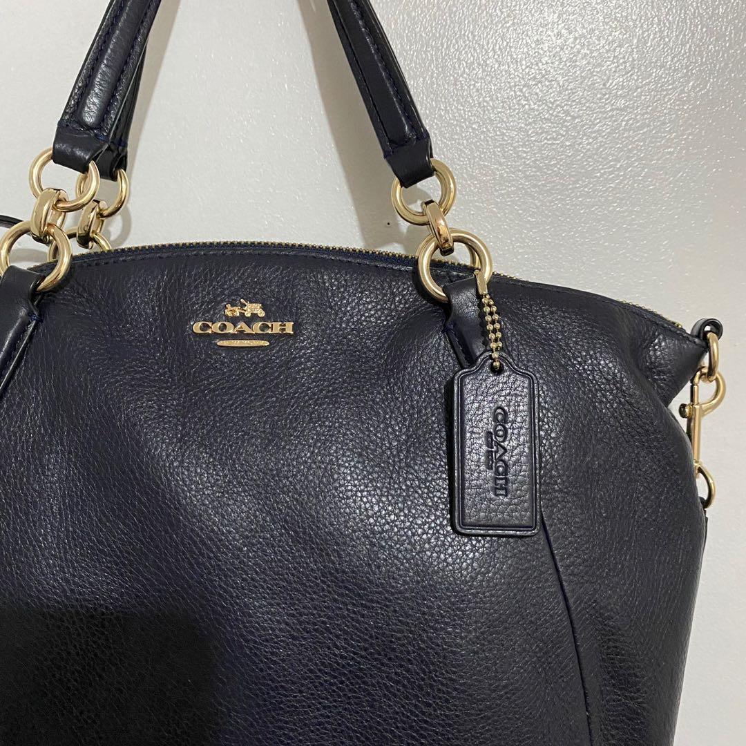 Coach navy blue handbag hotsell