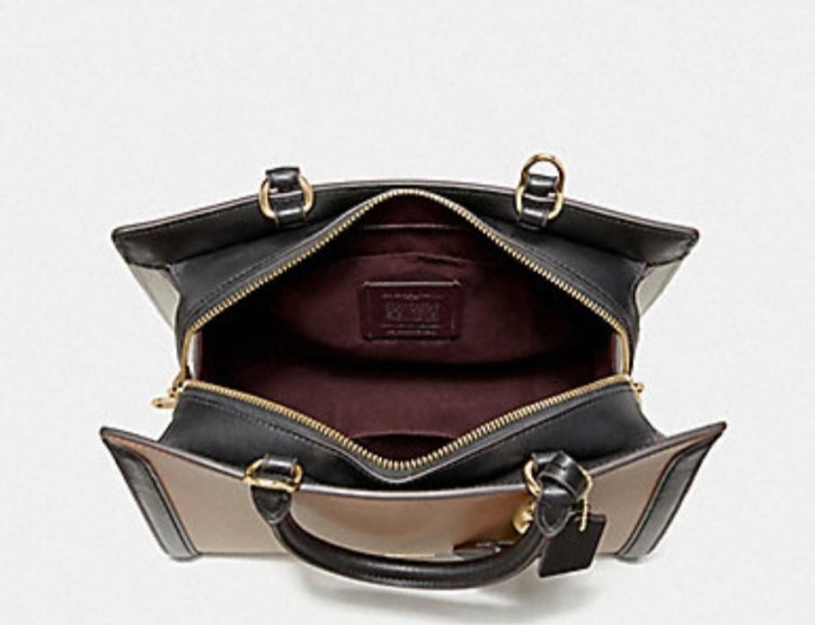 Coach zoe carryall colorblock outlet