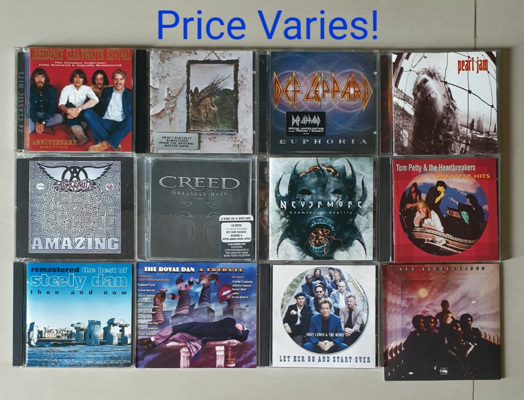 Creedence Clearwater Revival,Led Zeppelin IV, Def LeppardEuphoria