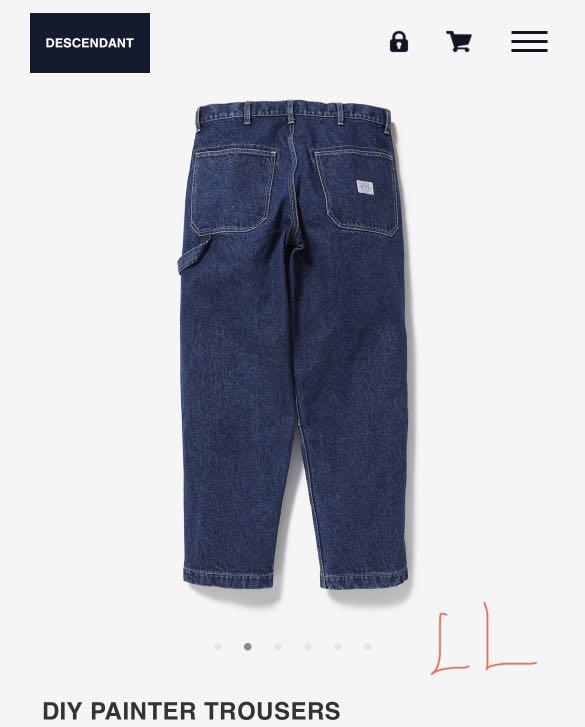 Descendant DIY PAINTER TROUSERS, 男裝, 褲＆半截裙, 長褲- Carousell