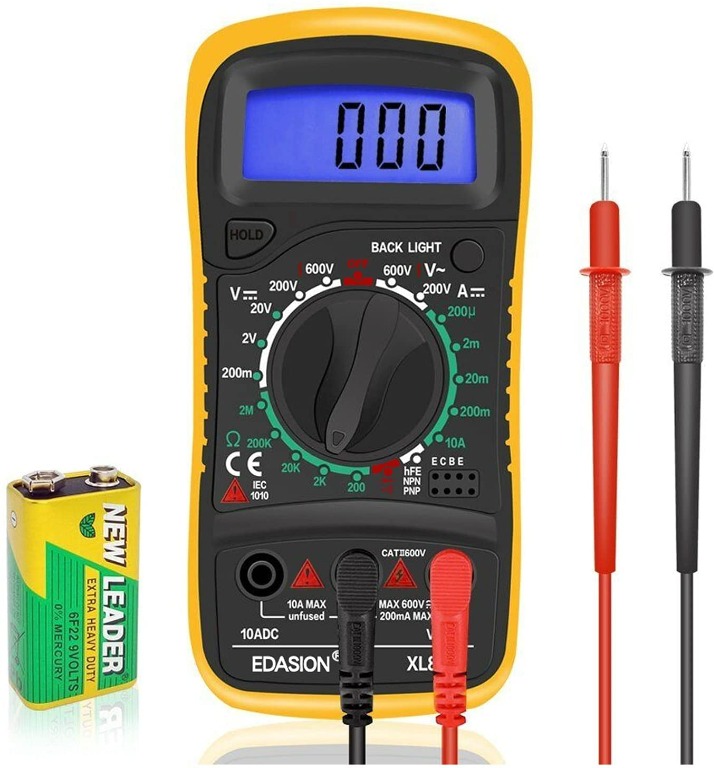 Digital Multimeters Car Battery Circuit Multi Tester Voltmeter Ammeter