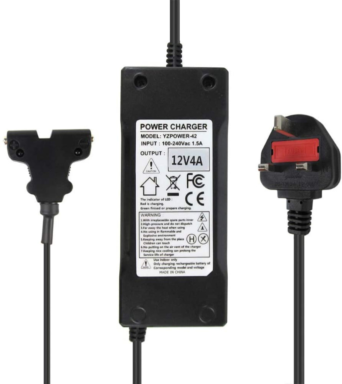 Dynamic Smart 12 Volt 4 Amp, Two Stage, Heavy Duty, Golf Battery