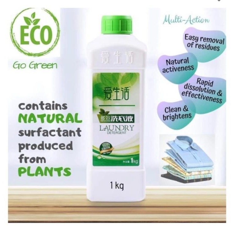 Eco Laundry Detergent Ecofriendly and biodegradable ingredients