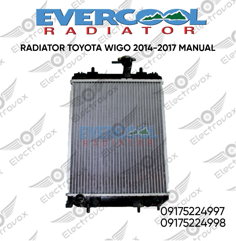Evercool Radiator Toyota Wigo 20142017 Manual, Car Parts & Accessories