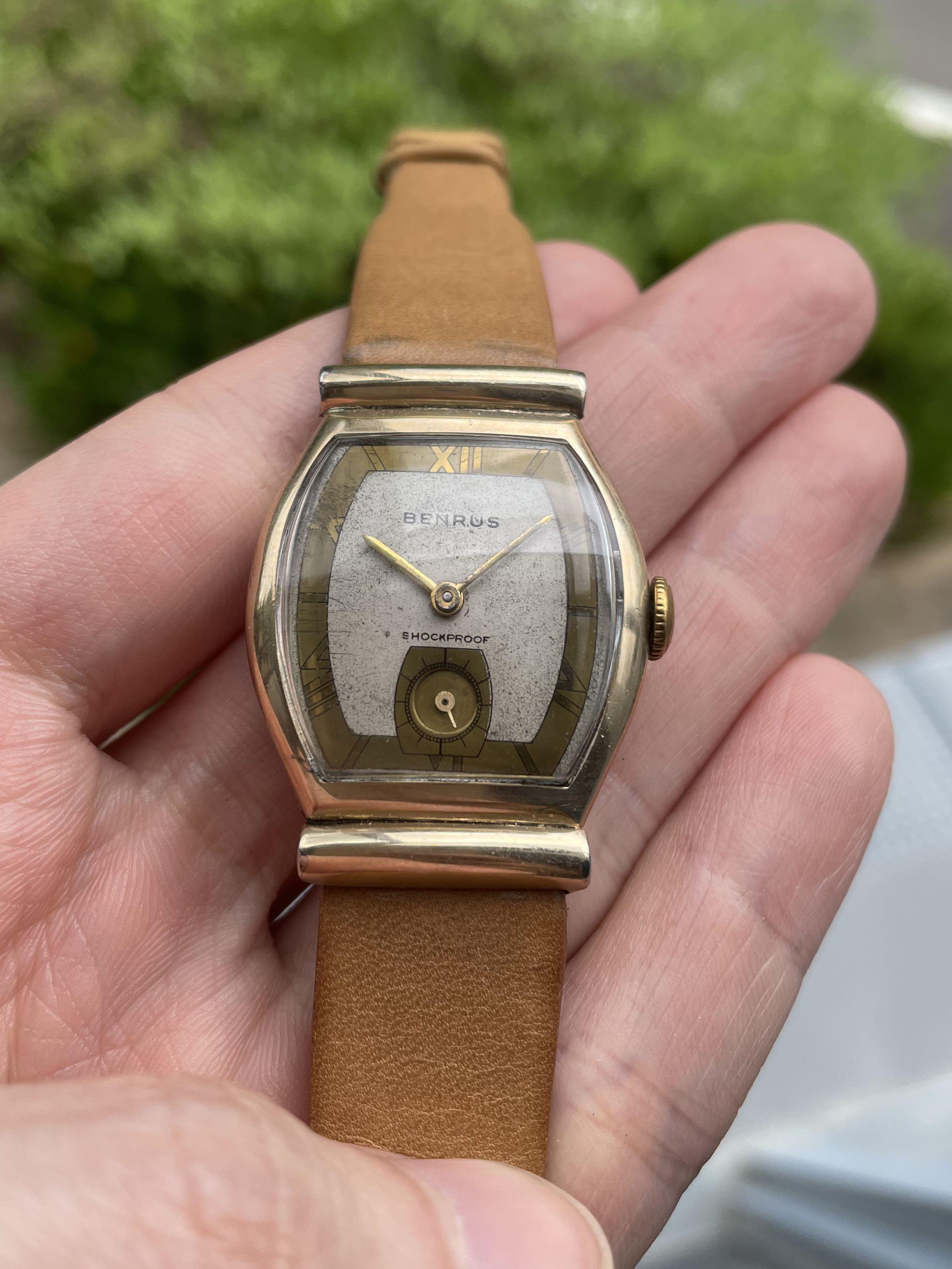Benrus art sales deco watch