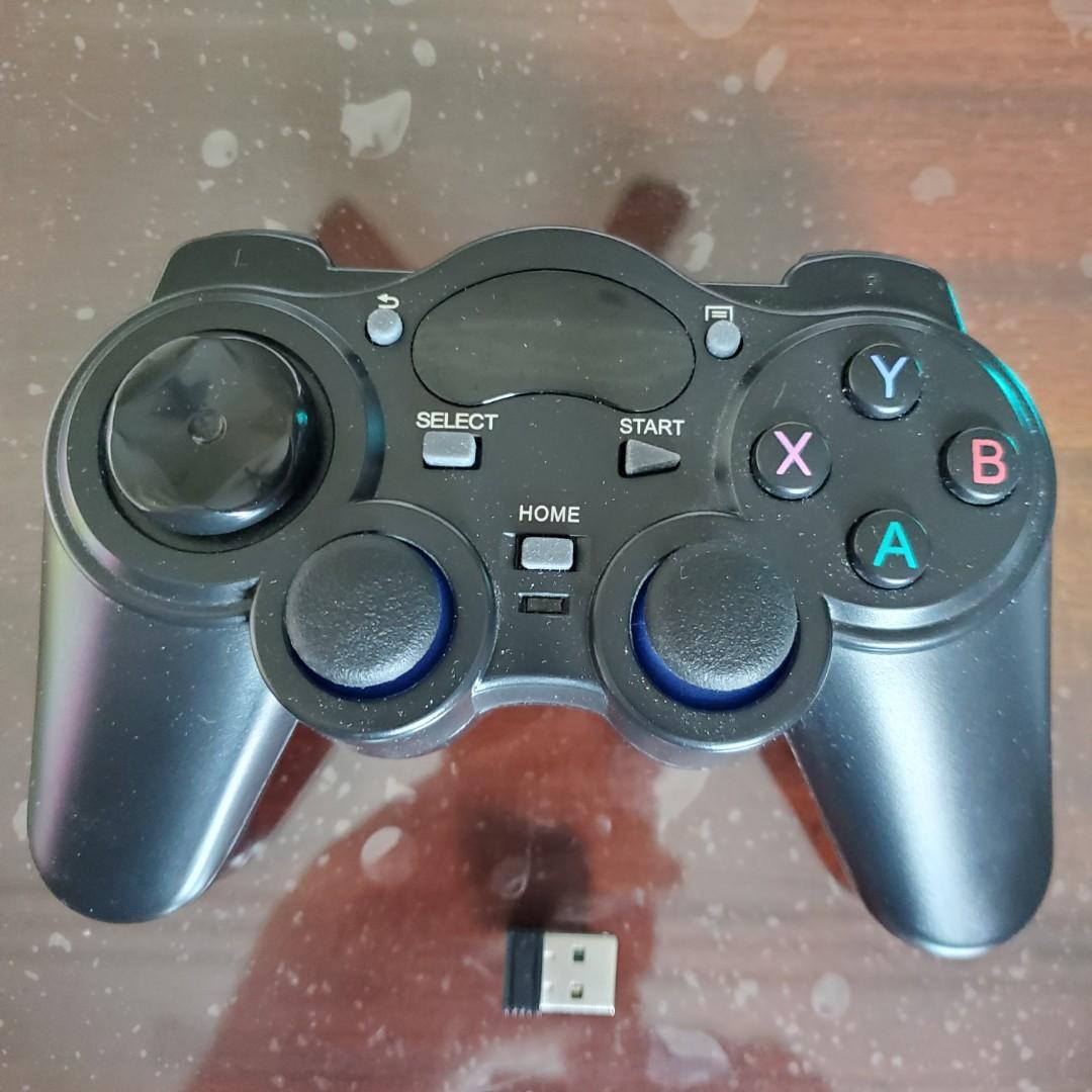 Game Controller (Category: Controllers) located in Singapore. Submitted by oraclecode (Listing ID 1142901693, Image 1). Description: Works on my Android TV and Android Phone. For Android phone you need to get your own donggle "A" as seen in the attached picture. Dongle "A" can be purchased from any IT shop. Depending on your phone port type, either get a : Type A USB to Micro USB (Old) or Type A USB to Type C USB (New) Controller + Dongle "B" inc