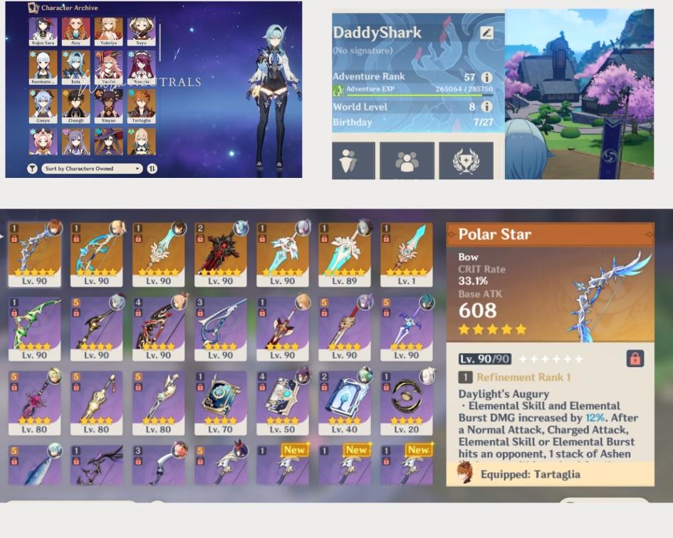 Genshin Impact Account Lucky Account Got 2 5 From Beginner S Wish And Only Lost Twice 50 50 Mobile Phones Gadgets Mobile Gadget Accessories Other Mobile Gadget Accessories On Carousell