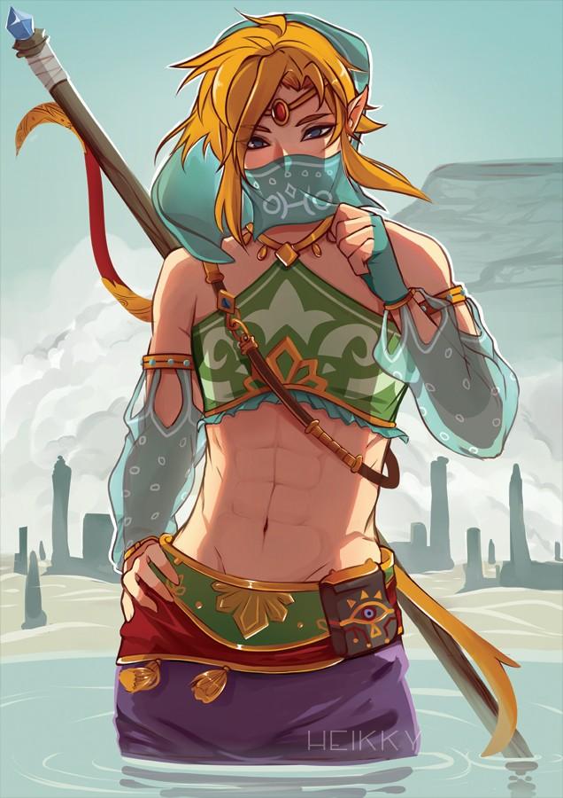 Gerudo Link Cosplay BOTW Breath Of The Wild, Hobbies & Toys, Memorabilia &  Collectibles, J-pop on Carousell