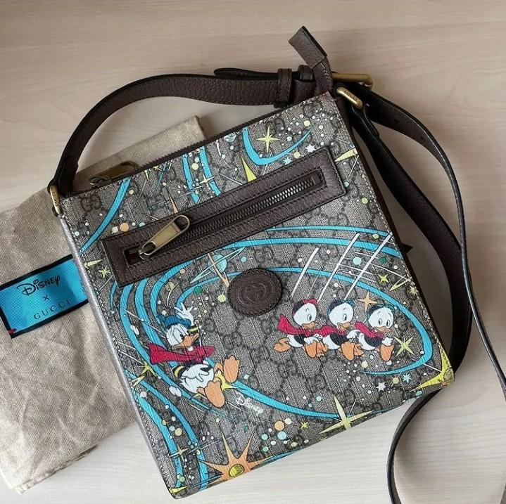 Gucci disney crossbody fullset rec sency, Barang Mewah, Tas & Dompet di