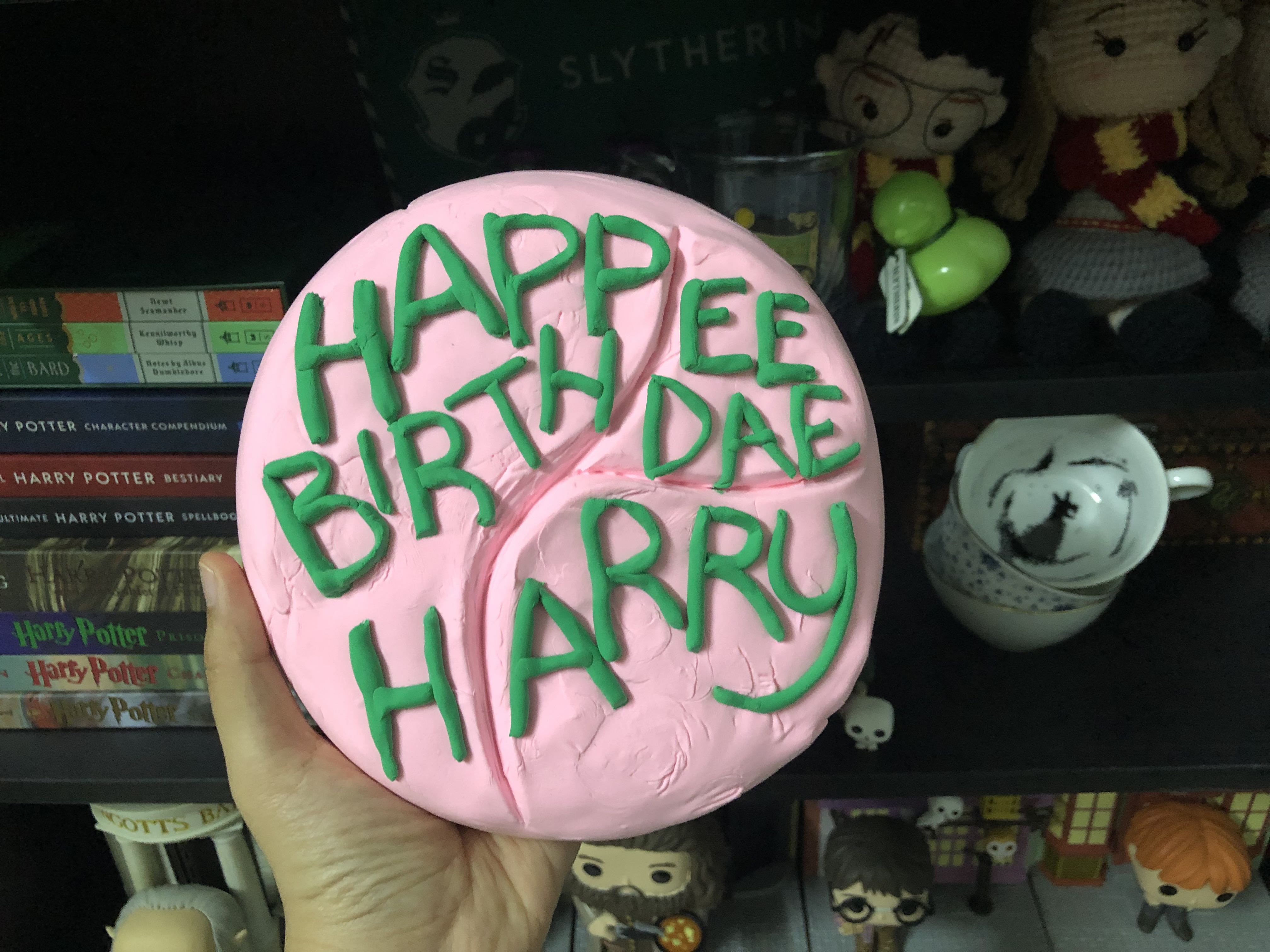 Happee Birthdae Harry Potter Cake, Hobbies &amp; Toys, Collectibles ...