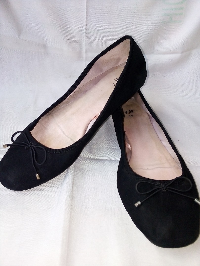 H&m flat shoes discount black