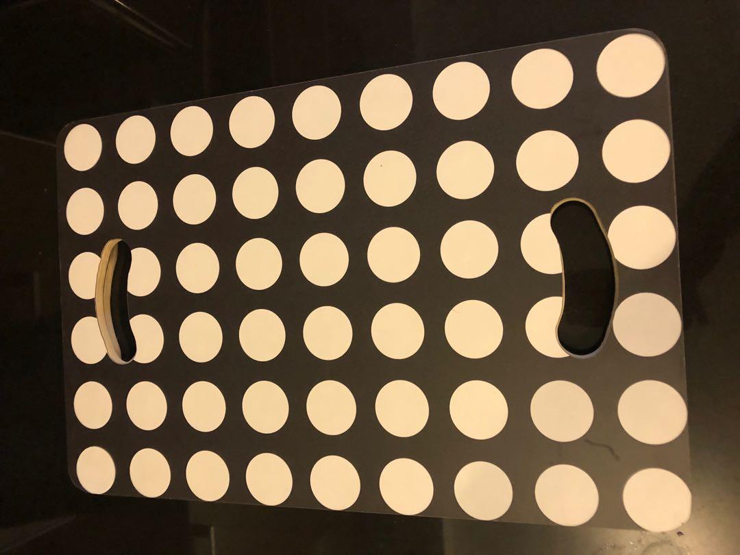IKEA BRÄDA Folding Lap Table Wood Polka Dots For Laptop Reading