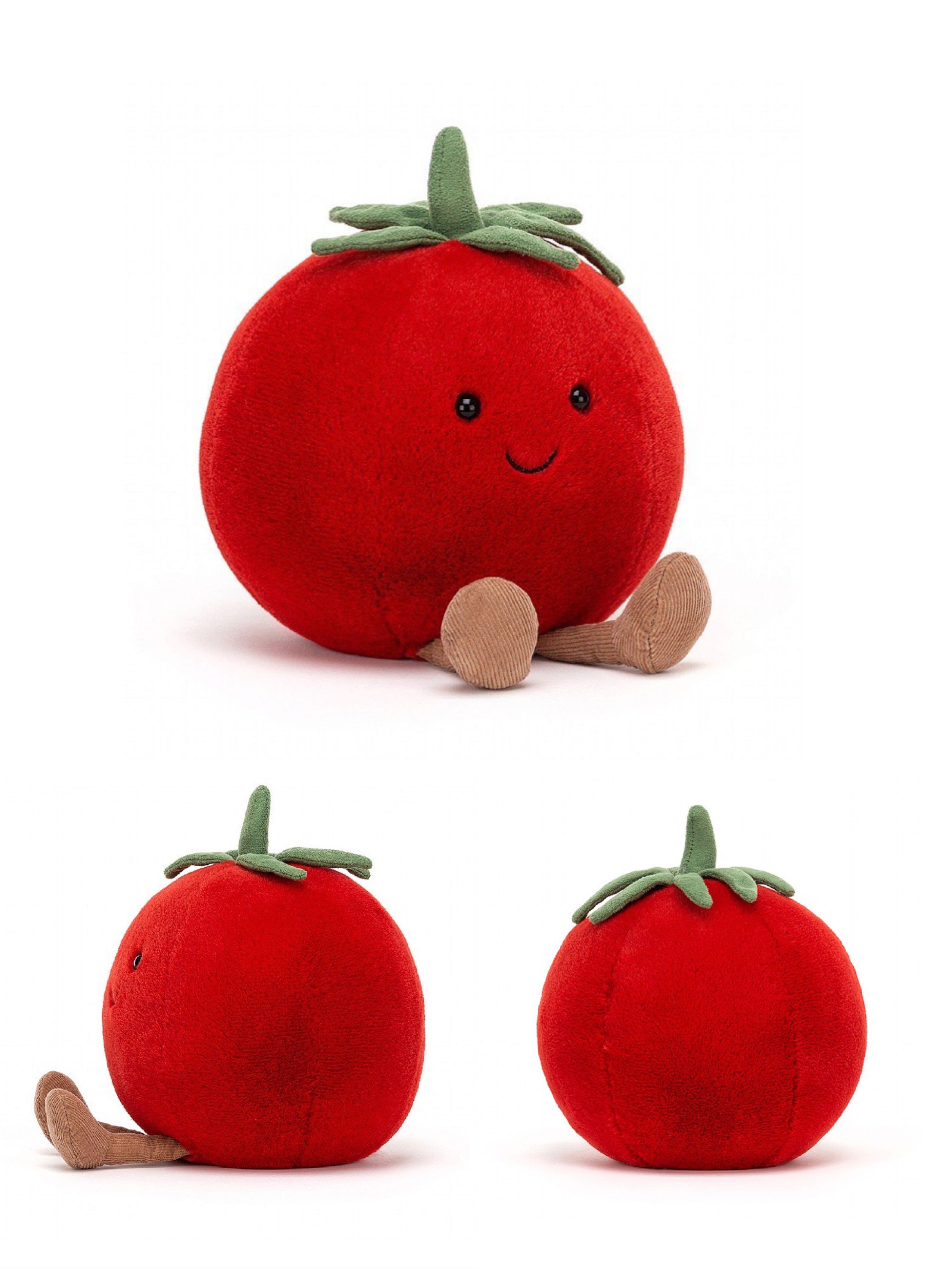 Jellycat Amuseable Pea In A Pod, Leek, Onion, Kale Leaf, Bok Choy, Sweet Corn, Cauliflower