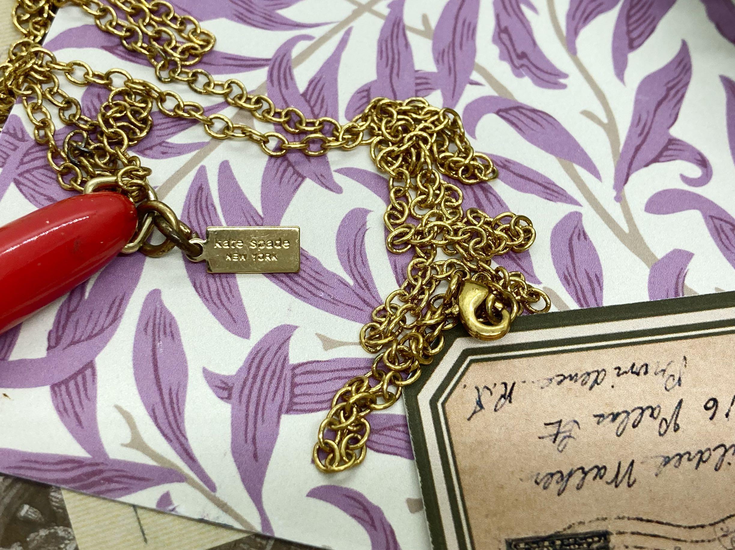 Kate spade on sale pen necklace