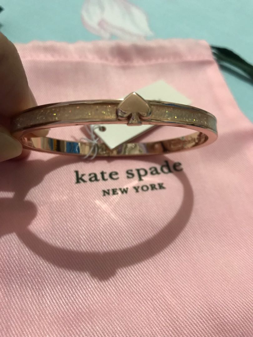 Kate Spade rosegold bangle Women s Fashion Jewelry Organizers Bracelets on Carousell