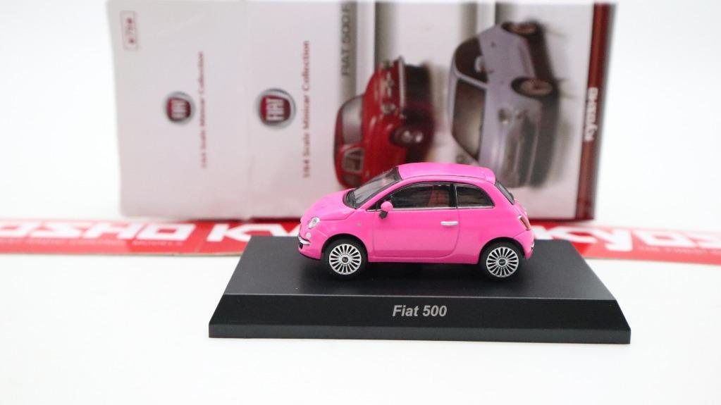 Kyosho 1/64 Fiat 500 PINK Special Edition 粉紅色特別版, 興趣及遊戲, 玩具 遊戲類- Carousell