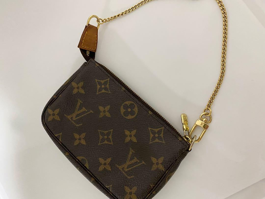 Authentic Louis Vuitton LV Pink Monogram Embossed Mini Pochette Accessoires  Summer By The Pool Collection (hard to find!!), Luxury, Bags & Wallets on  Carousell