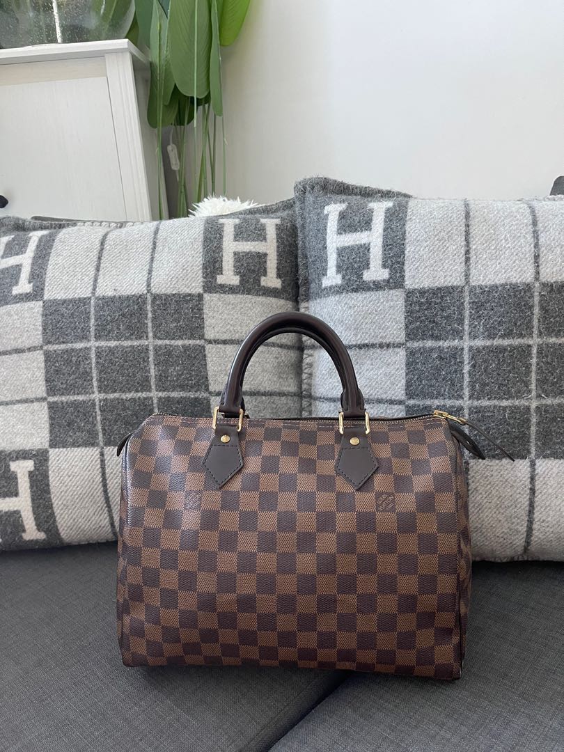 Lv Speedy 30 Damier ebene, Luxury, Bags \u0026 Wallets on Carousell