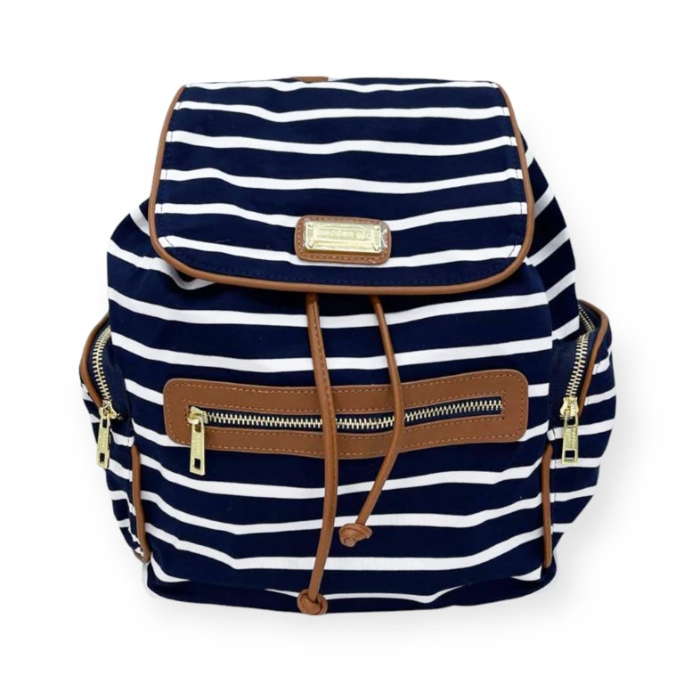 STEVE MADDEN Madden Girl Stripe Backpack Navy White Men s