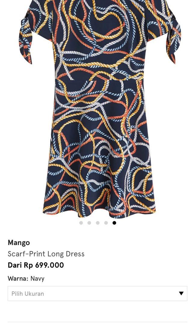 Mango scarf store print dress